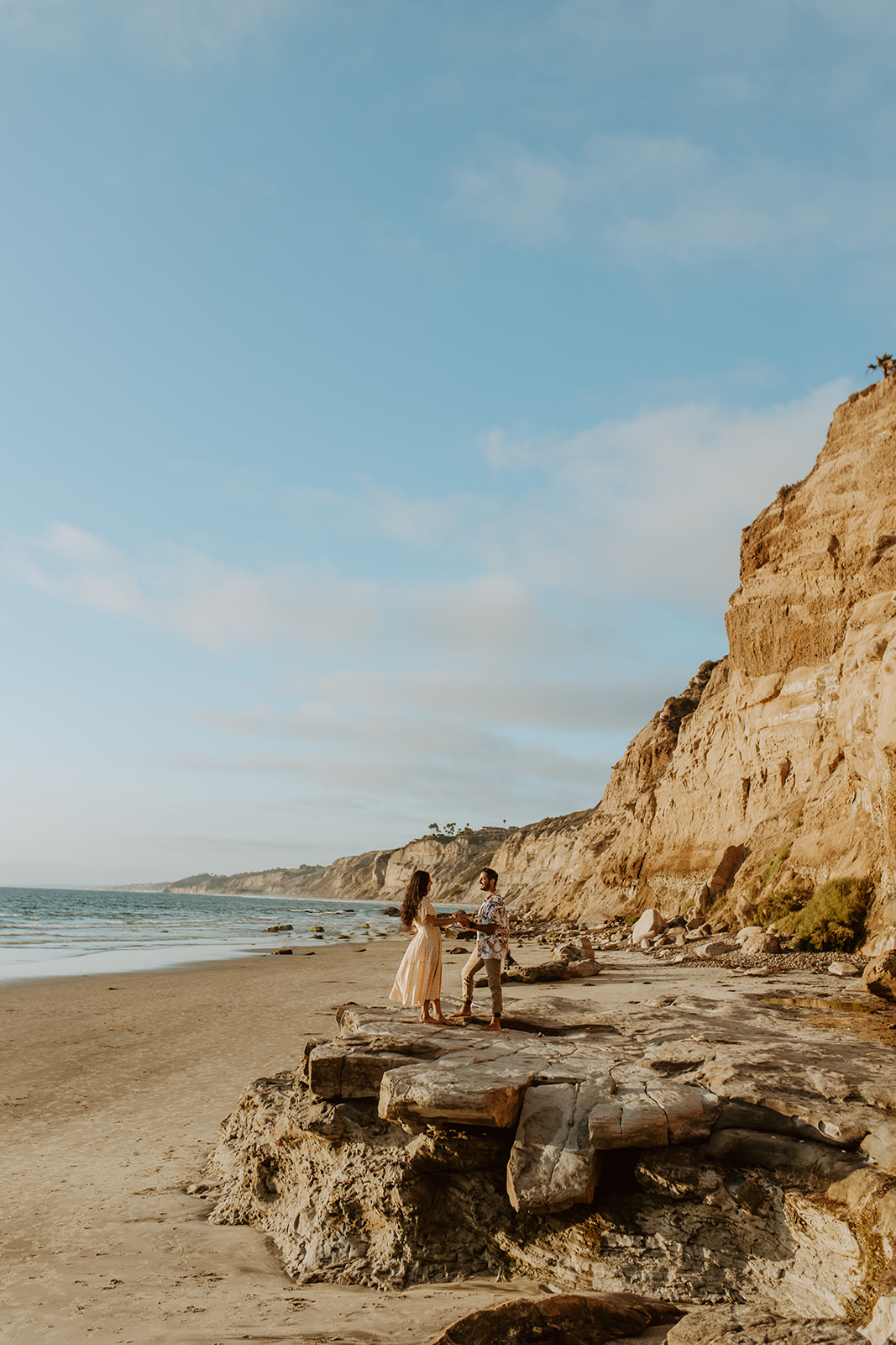 Playful Engagement Session At Scripps Beach in La Jolla, California